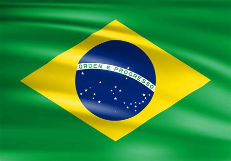 die flagge von brasilien